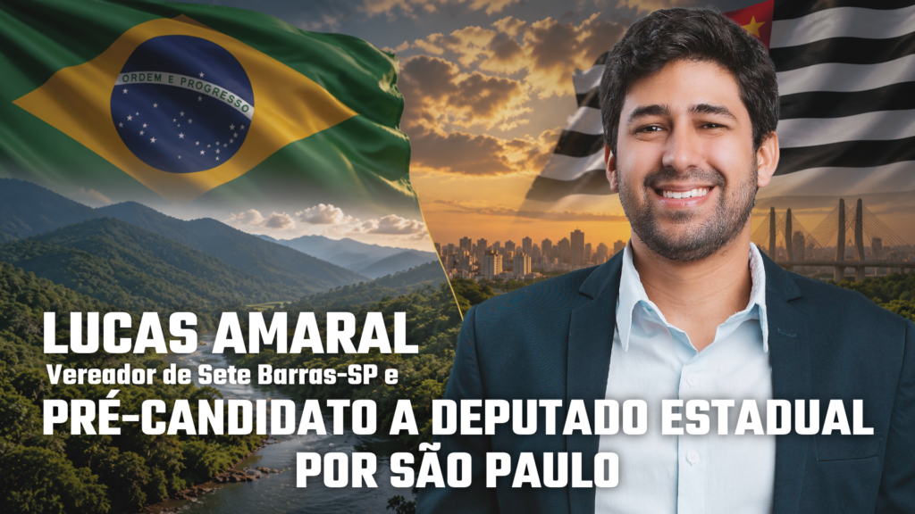 Lucas Amaral - Vereador de Sete Barras-SP e Pré-candidato a Deputado Estadual por SP